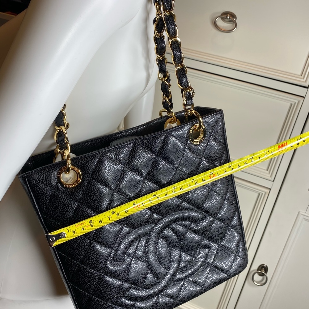 🚫SOLD🚫CHANEL AUTHENTIC Shopping Bag-Caviar Black - Picture 6 of 7